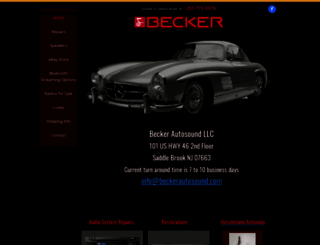 beckerautosound.com screenshot