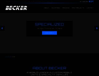 beckercustomtrailers.com screenshot