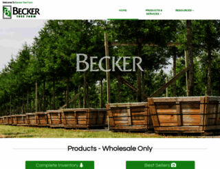 beckertreefarm.com screenshot