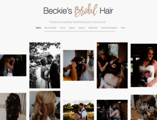 beckiesbridalhair.co.uk screenshot