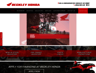 beckleyhonda.com screenshot