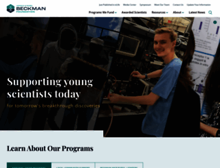beckman-foundation.org screenshot