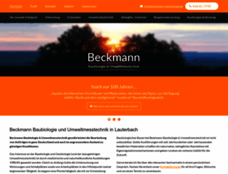 beckmann-baubiologie.de screenshot