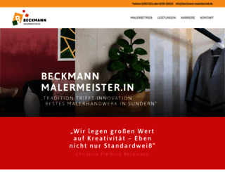 beckmann-malermeister.de screenshot