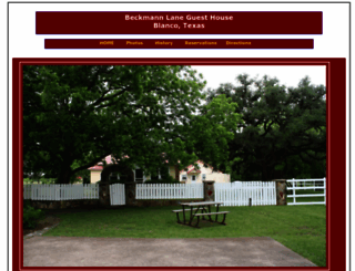 beckmannlaneguesthouse.com screenshot