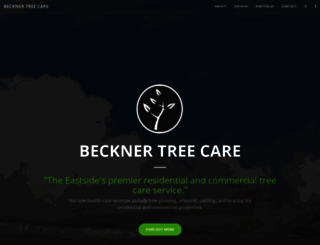 becknertreecare.com screenshot