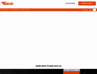 becktaxi.com screenshot