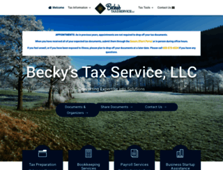 beckystaxservice.com screenshot