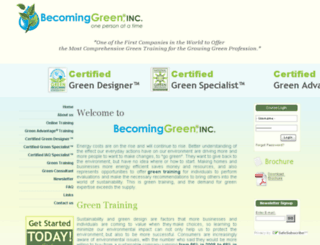 becominggreeninc.com screenshot