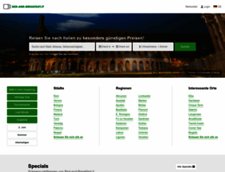 bed-and-breakfast-italien.com screenshot