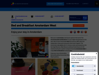 bedandbreakfastamsterdamwest.nl screenshot