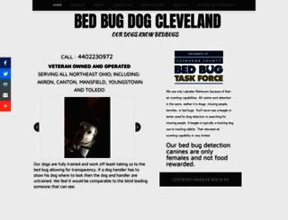 bedbugdogcleveland.com screenshot