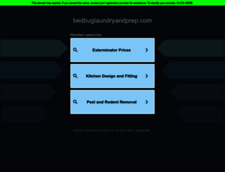 bedbuglaundryandprep.com screenshot