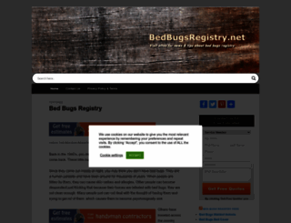bedbugsregistry.net screenshot