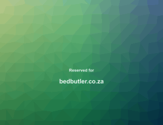bedbutler.co.za screenshot