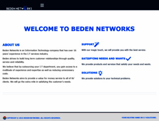 beden.co.za screenshot