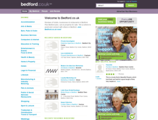 bedford.co.uk screenshot