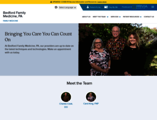 bedfordfamilymedicine.com screenshot