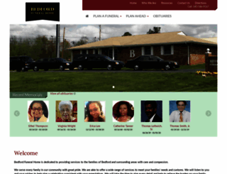 bedfordfuneral.com screenshot