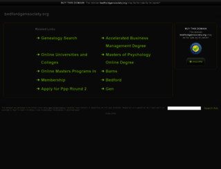 bedfordgensociety.org screenshot