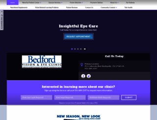 bedfordvisionclinic.com screenshot