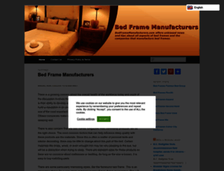 bedframemanufacturers.com screenshot