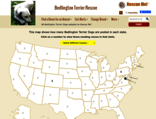 bedlingtonterrier.rescueme.org screenshot