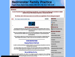 bedminsterfamilypractice.co.uk screenshot
