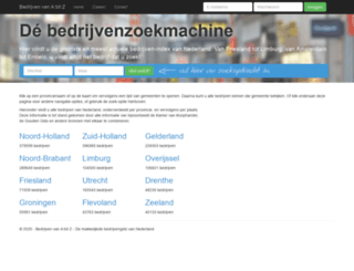 bedrijven-a-z.nl screenshot