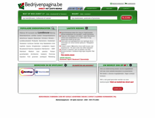 bedrijvenpagina.be screenshot