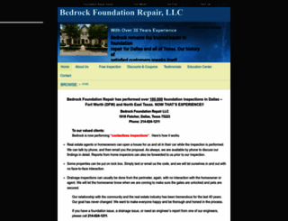 bedrockfoundationrepair.com screenshot