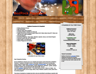 bedrockpreschool.com screenshot
