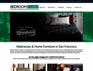 bedroomoutletsf.com screenshot