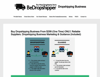 bedropshipper.com screenshot