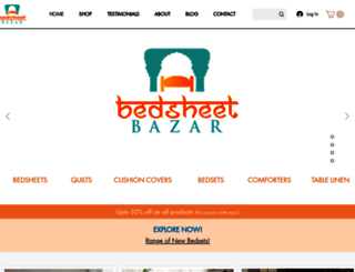 bedsheetbazar.com screenshot