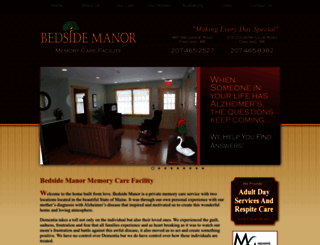 bedsidemanorcare.com screenshot