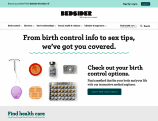 bedsider.org screenshot