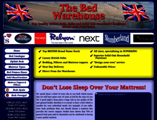 bedwarehousespain.com screenshot