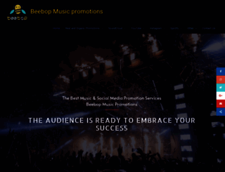 beebopmusicpromotions.com screenshot