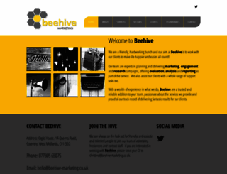beehive-marketing.co.uk screenshot