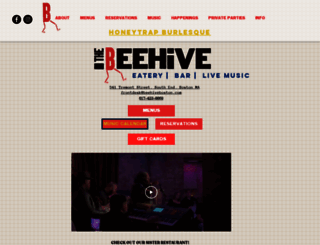 beehiveboston.com screenshot