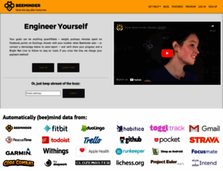beeminder.com screenshot