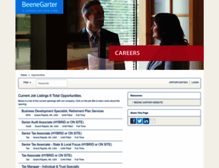 beenegarter.applicantpro.com screenshot