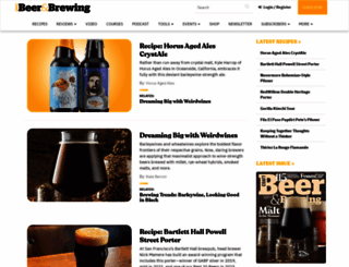 beerandbrewing.com screenshot
