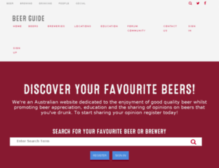 beerguide.com.au screenshot