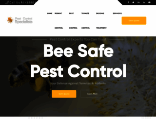 beesafepestcontrol.com screenshot