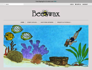 beeswax-rubber-stamps.myshopify.com screenshot