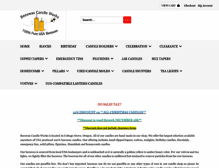 beeswaxcandleworks.com screenshot