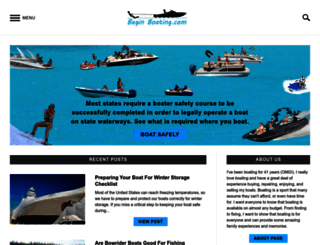 beginboating.com screenshot