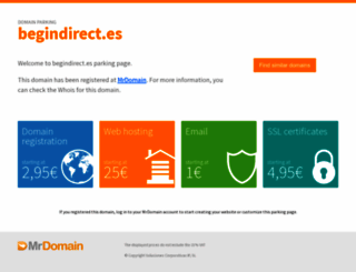 begindirect.es screenshot